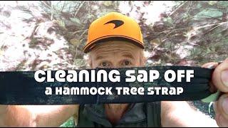 Cleaning Sap Off Hammock Tree Straps