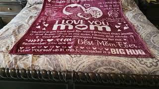 I love you mom blanket