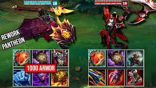 REWORK PANTHEON vs DARIUS FULL BUILD FIGHTS & Best Moments!