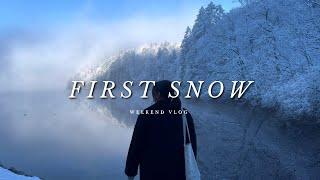 It snowed, so I had to vlog