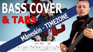 Måneskin - TIMEZONE (Bass Cover) + TABS