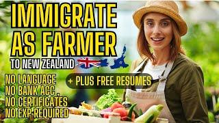 Immigrate to New Zealand as farmer - Just with your resume ! #immigration #travel