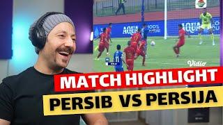  CANADA REACTS TO PERSIB Bandung  VS PERSIJA Jakarta - Highlights | BRI Liga 1 reaction