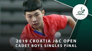 Chen Yuanyu vs Zhang Minghao | 2019 ITTF Croatia J&C Open Highlights  (CBS Final)