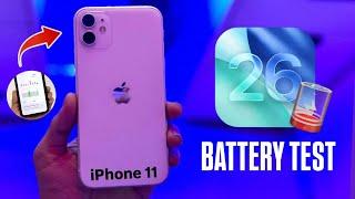 iOS 26 Battery Test on iPhone 11 - iOS 26 Battery Drain on iPhone 11 - iOS 26 Heating Issue