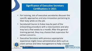 Secretarial Course in Dubai- How do you become a secretary?