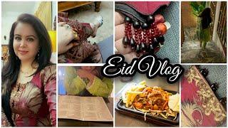 Eid Day vlog  || how I spent my Eid Day with Family || my full Maria.b dress and details