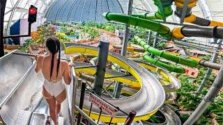 World's Largest Water Park in a GIANT Hangar! Tropical Islands, Germany