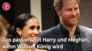 Das passiert mit Harry und Meghan, wenn William König wird • PROMIPOOL