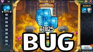 Monster Legends Bug/Trick for Tickets Treasure cave 2025   Adaled Cliffbreaker conjuring