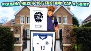 HEZE REACTS TO RECIEVING HIS 1ST FRAMED ENGLAND CAP & SHIRT!!! 󠁧󠁢󠁥󠁮󠁧󠁿