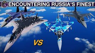 Ukrainian Mirage 2000s Hunt Russian Drones/Missiles And Encounter Su-35 & Su-57 | DCS