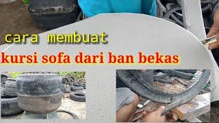 Cara membuat kursi sofa dari ban bekas