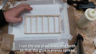 Scale Model Shed: Building the stud walls