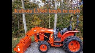 Kubota speed setting  km/h to mph