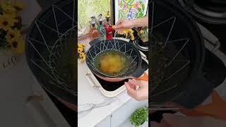 Foldable Frying Basket Kitchen Mesh Steamer