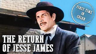 The Return Of Jesse James | Colorized | John Ireland | Western