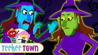 Halloween Songs For Kids | Three Little Witches | Scary Songs For Kids | Teehee Town