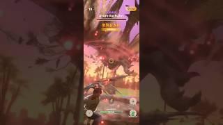 Monster Hunter Now: 9-Star Azure Rathalos Bow Gameplay #bow #mhnow #monsterhunter #reels
