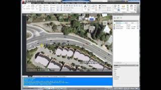 AutoCAD Tutorial; Insert, georeference google earth image