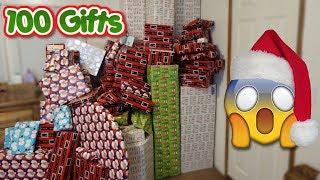 WRAP 100 CHRISTMAS GIFTS WITH ME ON TIME LAPSE!