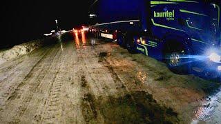 POV Driving Scania S560 - Danger Bjornfjell, Rain and sever ice. ️️