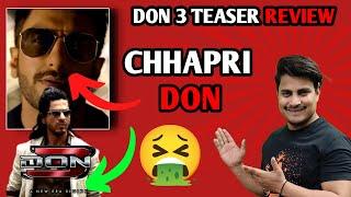 Don 3 Teaser Review | Don 3 Announcement Video Review | Don 3 | Ranveer Singh | SRK | Farhan Akhtar