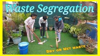 Waste management #waste segregation# dryor wet waste#DOMESTIC hazardous waste#green nd blue dustbin