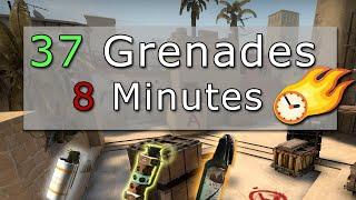 37 Mirage Grenades in 8 Minutes (CSGO Tips and Tricks)