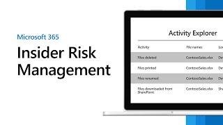 Insider Risk Management walkthrough