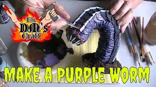 DIY Purple Worm Model Cheap/Easy  Dungeons and Dragons Bigiture  (The DM's Craft, EP 73)