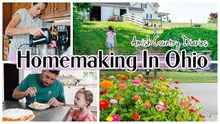 A DAY OF HOMEMAKING IN OHIO | PEACH PIE | FARM LIFE | AMISH COUNTRY DIARY
