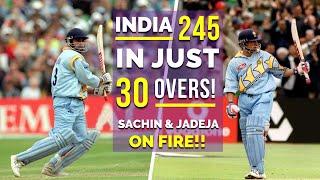 India 245 in 30 Overs in 1999! Tendulkar (85) & Ajay Jadeja (88) Brutally Thrash Zim | RAINING SIXES