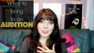 What to Bring to an Audition! | What's in my Audition Bag 2017