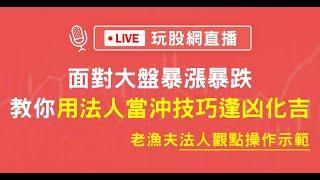 【玩股網直播】面對大盤暴漲暴跌，教你用法人當冲技巧逢凶化吉