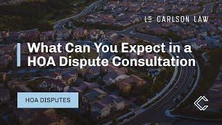 What Can You Expect in a Consultation Regarding an HOA Dispute?