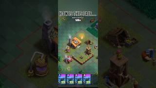 Unfair Clash of Clans gameplay #shorts #clashofclans