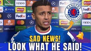 URGENT! JUST IN! NOBODY EXPECTED THIS! LOOK WHAT HE SAID!RANGERS FC