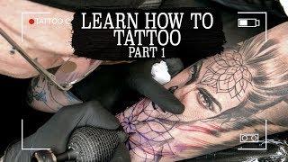 (PART 1/7) LEARN HOW TO TATTOO: TATTOO TECHNIQUES, LEARN HOW TO LINE, SHADE, STIPPLE AND MORE.