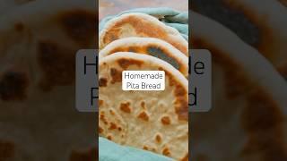 How to make Pita bread at home! (Pita Recipe) #shorts #pita