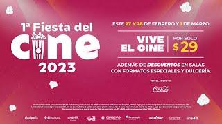 Por solo $29 pesitos toda nuestra cartelera en la Fiesta del Cine