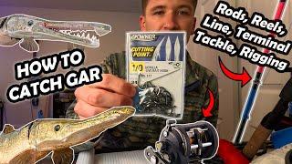 How To Catch GAR - Alligator Gar Hooks, Rigging, Terminal Tackle