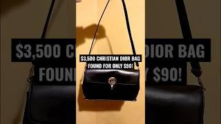 $3,500 VINTAGE CHRISTIAN DIOR BAG FOUND FOR ONLY $90!!