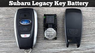 How To Replace Subaru Legacy Remote Fob Key Battery 2015 - 2024 DIY Change Replacement Key Batteries
