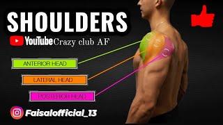 Complete SHOULDER WORKOUT (home/Gym) | faisal khan AF vlog