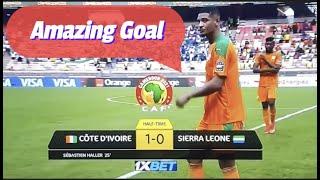 AFCON2021 || Sebastian Haller Scored  First Goal || Ivory coast  Vs SierraLeone || TotalEnergies2021