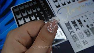 Френч без проблем БЫСТРО. Стемпинг пластина Parisnail stamping 01