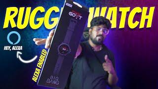 Smart Goat RUGGED BT Calling Smartwatch With ALEXA Review  | Hindi