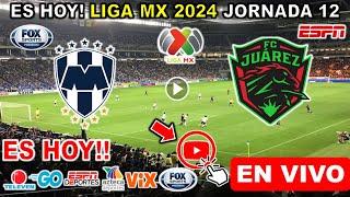  Monterrey vs Juárez EN VIVO donde ver Partido Monterrey vs Juarez a que hora juega Liga MX 2024