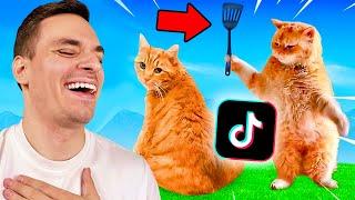 РЕАГИРАМЕ НА НАЙ-СМЕШНИТЕ ТИКТОК ВИДЕА С ЖИВОТНИ! | CHALLENGE
